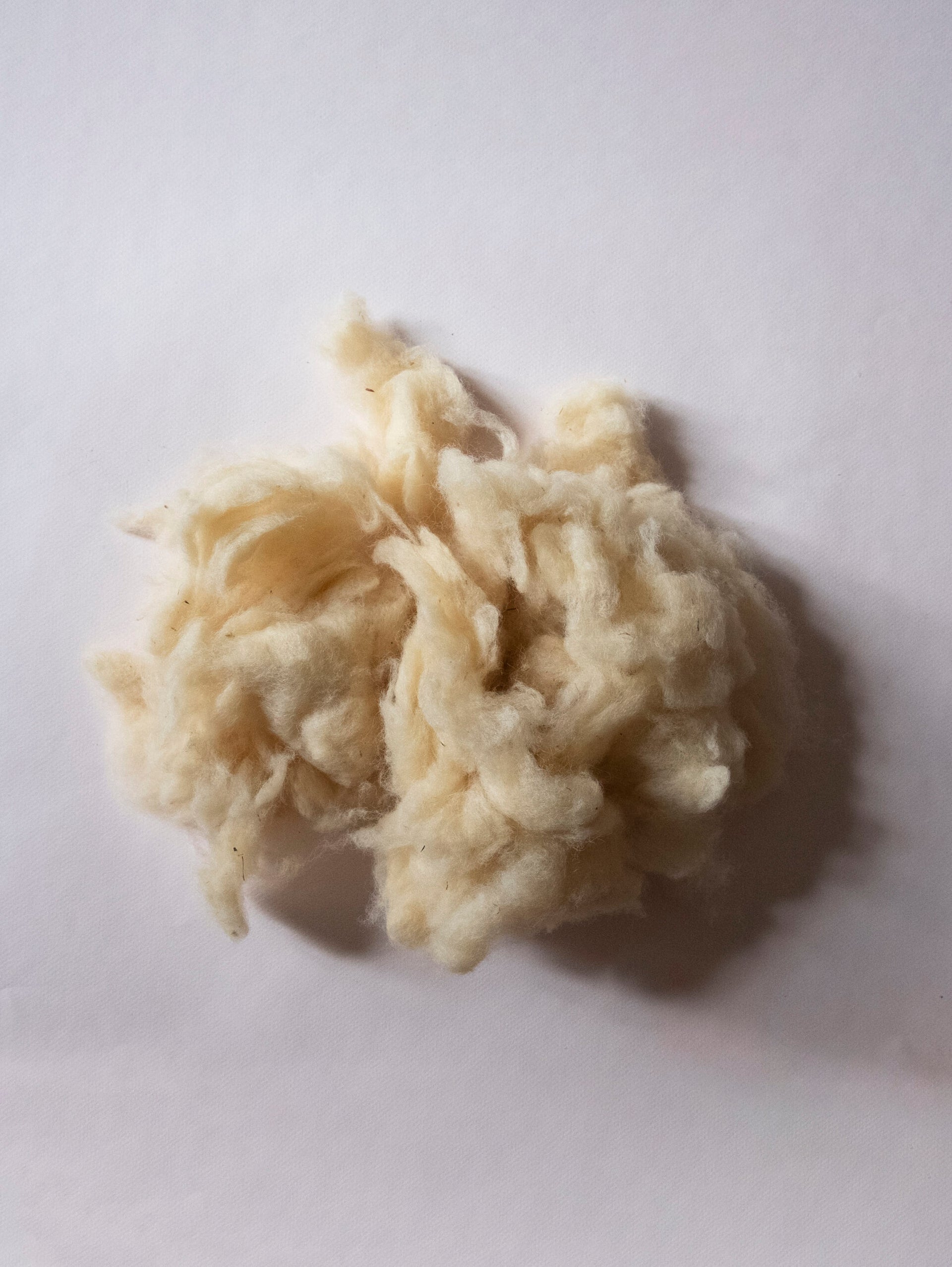 Natural Wool Batting, 1/2 lb